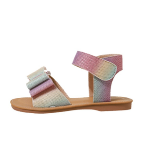 Sandales à nœuds pour enfants, chaussures de princesse, sandales à boucles et crochets, semelles en caoutchouc - Product Image 6