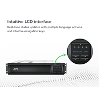 APC Smart-UPS SMT1500RMI2U-CH Monophasé Interactif en Ligne 1500VA 1000W Montable en Rack 2U Onduleur 220V 6x Prises NEMA 5-15R
