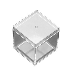 Wholesale 3.3cm Mini Square Transparent <b>Box</b> Ps Food Grade Plastic Jewelry Specimen Collection Square <b>Small</b> <b>Box</b> - Product Image 5