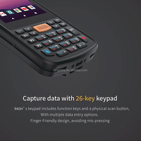 Computadora Portátil Dingdata R40H NFC de 4 Pulgadas con Android 15, Escáner de Códigos de Barras 1D/2D Industrial, CPU Octa-Core, 4GB+64GB, 4G, WiFi Móvil