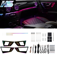 Kit d'éclairage ambiant pour voiture, 64 couleurs, éclairage LED ambiant pour voiture, éclairage ambiant intérieur pour Mercedes-Benz GLK X204 2008-2015