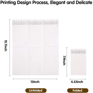 Serviettes en <span class=keywords><strong>papier</strong></span> jetables imprimées Airlaid <span class=keywords><strong>40x40</strong></span> 42x30 1 plis colorées pour hôtel, cuisine, serviettes en <span class=keywords><strong>papier</strong></span> pour le dîner, style sac - Product Image 6