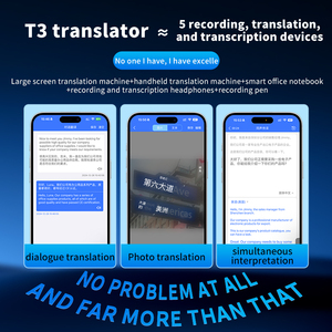 T3 AI traduzione gratuita APP interpretazione simultanea Online Video vocale Touch Screen all'ingrosso traduttore personalizzato - Product Image 4