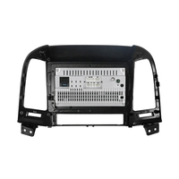 Lecteur DVD de voiture 9 pouces Navigation véhicule intégré Multimédia de voiture USB/SD GPS Navigation 2 Din Autoradio pour Hyundai SANTAFE