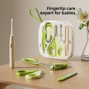 Kit de <span class=keywords><strong>manucure</strong></span> professionnel pour bébé, coupe-ongles 5 en 1 en acier inoxydable, portable, sûr, ciseaux de toilettage, éclairé - Product Image 1