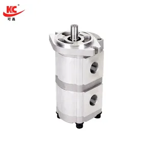 Pompe à engrenages tandem haute pression KC HGP-33A-F25/25 pour huile hydraulique, machines industrielles - Product Image 1
