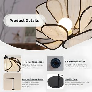 Lampe sur pied d'<span class=keywords><strong>arc</strong></span> haute de gamme pour intérieur, design moderne, lampe sur pied d'<span class=keywords><strong>arc</strong></span> à fleurs, lampes sur pied LED pour la décoration du salon - Product Image 2