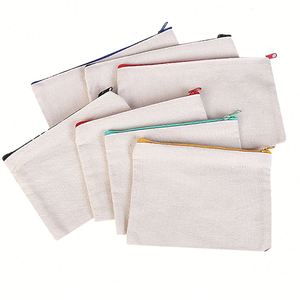 Eco Friendly Custom Printed Logo Blank <b>Make</b> <b>up</b> Organic Cotton Plain Travel New Cosmetic Makeup <b>Bag</b> Canvas With Zipper - Product Image 5