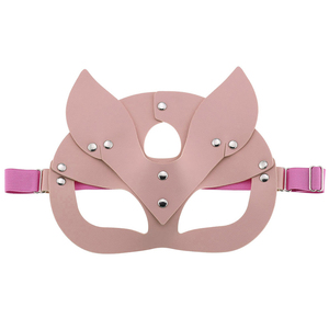 Máscara de ojo de cuero con cuello Punk para mujer, Cosplay de <span class=keywords><strong>Catwoman</strong></span>, fiesta de Halloween con remache - Product Image 6