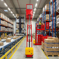 Vollautomatische Hochregal-Kommissioniermaschine für Supermarkt-Lager, Mobiler Hubwagen für Materialtransport