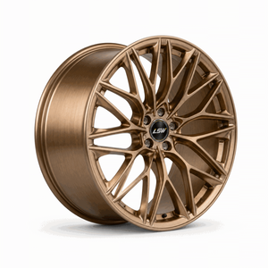 Jantes en alliage forgées multi-rayons Y, finition bronze brossé haute performance LS8017, compatibles avec Audi A5, BMW Série 3, Tesla Model Y - Product Image 1