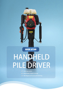 Controlador de poste de valla de gasolina portátil India/China para industrias de la construcción, motor de bomba de controlador de pila de mano, engranaje de motor - Product Image 3