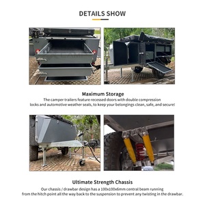 Cắm Trại Ngoài trời xe tải nhỏ cắm trại để bán các Mini Camper gấp Caravan trailers - Product Image 5