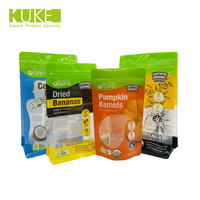 MOQ 500 stuks Plastic Matte Zwarte Mylar Zakken Aluminiumfolie Stazak Ziplock Snack Voedsel Zak met Helder Venster