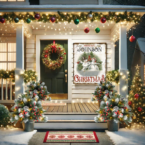 Árbol de Navidad Artificial de Primera Calidad para Camino de Entrada, Personalizado para Decoración de Entrada, Porche, Patio, Jardín y <span class=keywords><strong>Puerta</strong></span> Principal - Product Image 4