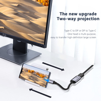 Adaptador de Cable USB tipo C a Mini DP, 8K, 60Hz, 4K/1,4Hz, para proyección de pantalla de ordenador portátil, DP 120
