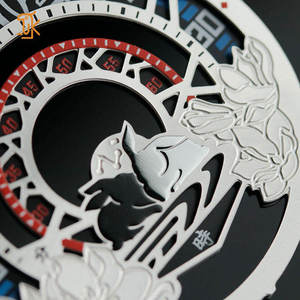 Đồng hồ tự động tùy chỉnh với mặt số họa tiết động vật, máy ETA 2824 lộ cơ, chất liệu thép không gỉ và đồng thau - Product Image 3