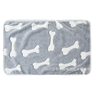 Couverture de lit pour chien en peluche corail solide et chaude, imperméable, tapis doux pour animaux de compagnie, fabricant Equine Riding House Kanpur Inde - Product Image 3