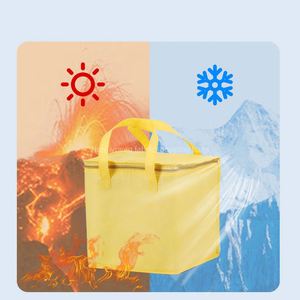 Bolsa Térmica para Llevar Comida, OEM ODM, de Papel de Aluminio y Tela No Tejida, Gruesa y Aislada, Bolsas Personalizadas para Llevar Comida - Product Image 2