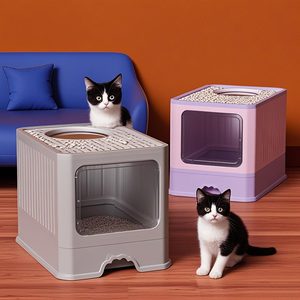 Caja <span class=keywords><strong>de</strong></span> <span class=keywords><strong>arena</strong></span> <span class=keywords><strong>para</strong></span> <span class=keywords><strong>gatos</strong></span> con ventilación científica, extraíble, antiolores, antisalpicaduras <span class=keywords><strong>de</strong></span> <span class=keywords><strong>arena</strong></span>, diseño lavable, fácil <span class=keywords><strong>de</strong></span> limpiar, ecológica, extra grande - Product Image 3
