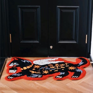 Hiện đại 20pcs Jacquard cạnh giường ngủ Thảm phòng khách thảm chống trượt thấm máy có thể giặt thiết kế cho phòng ngủ cạnh giường ngủ sàn mat - Product Image 3