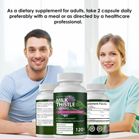 Capsules de Chardon-Marie OEM – Compléments Alimentaires à Base de Plantes pour la Détoxification Rénale, la Perte de Poids et la Croissance Capillaire