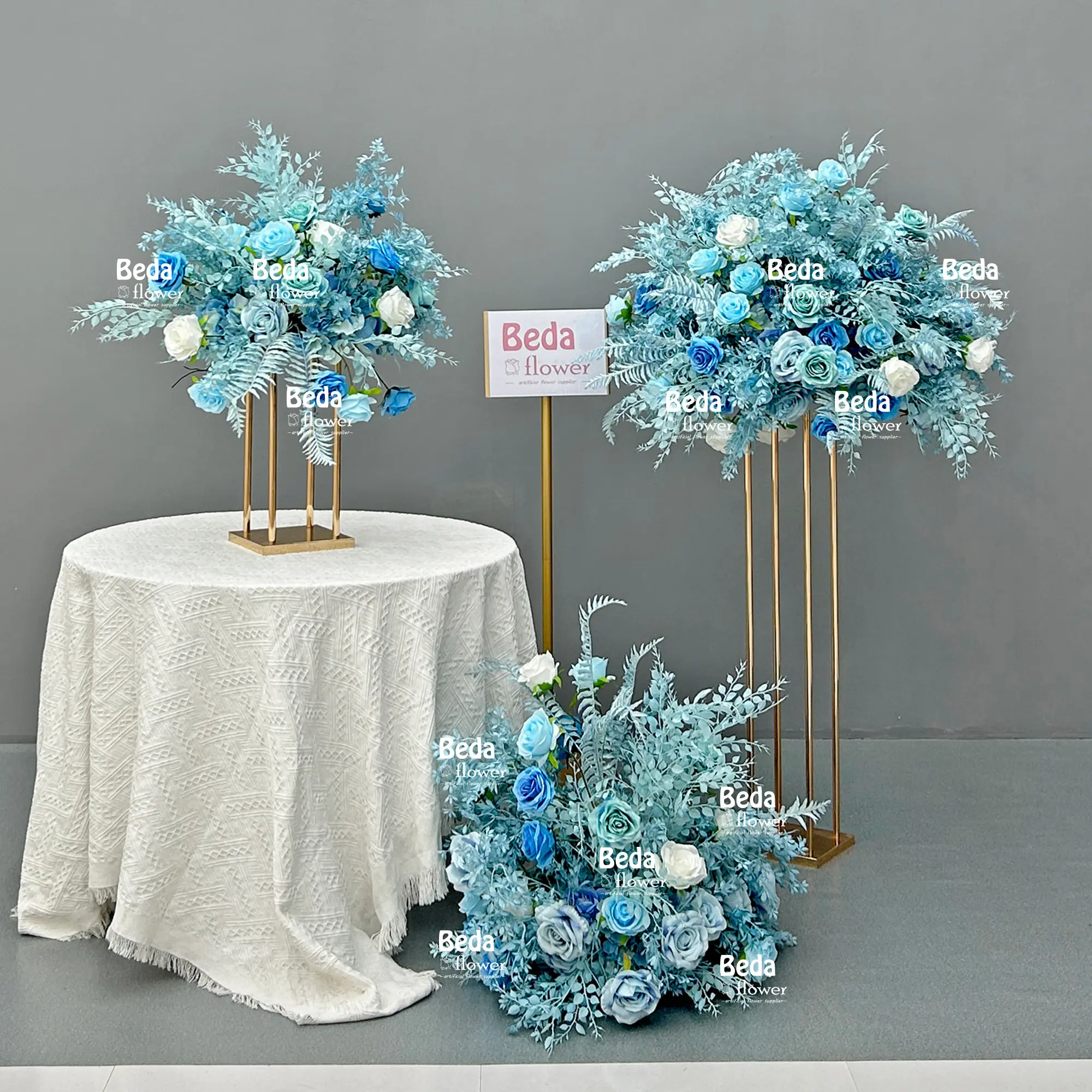 Beda personalizzato decorativo fiore artificiale centrotavola decorazioni di nozze Roes decorazione di nozze sfondo palla di fiori