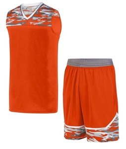 Hommes Uniformes de Basket-Ball Réversible 2 Côtés Porter Maillot De Sport et Short En Maille Débardeur D'entraînement Ensemble - Product Image 2