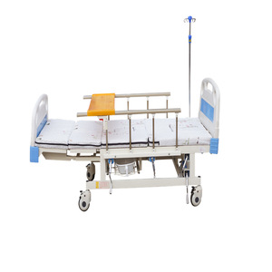 Hengfukang Hospital <b>Bed</b> 200cm White With <b>Side</b> <b>Rails</b> And Tray For Patient Care - Product Image 5