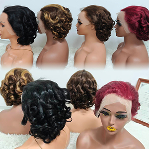 Promotion 26$ Letsfly Perruques Bob Lace Frontal 13x4 à Ondulations Souples 10-16 Pouces Pré-épilées Ligne de Cheveux Naturelle Cheveux Humains Vente en Gros - Product Image 1