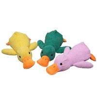 Peluche pour chien en forme de canard, jouet à mâcher couineur, compagnon d'entraînement pour animaux de compagnie