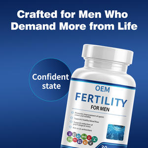 Integratore OEM per la fertilità maschile con zinco, acido folico e L-carnitina per la salute dello sperma e il supporto della motilità - Product Image 3