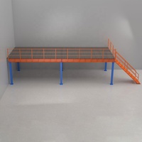 Plateforme en acier à grande capacité pour entrepôt, système de plateformes en acier pour stockage efficace en usine, plateforme de deuxième étage
