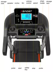 Cintas de Correr Multifuncionales de Alta Calidad para Uso Doméstico, Equipo de <span class=keywords><strong>Crossfit</strong></span> con Juego de Masajes o Inclinación Automática - Product Image 5
