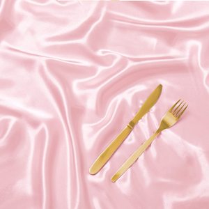 ผ้าปูโต๊ะผ้าซาติน ผ้าเช็ดปาก ขนาด 17x17 นิ้ว สีขาว ผ้าเช็ดปากงานแต่งงานเนื้อเนียน ซักได้ ชุดผ้าปูโต๊ะหรูหราสำหรับรับประทานอาหาร - Product Image 4