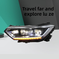 Kit de phares LED complets pour Volkswagen Magotan, avec lentille Bi-LED, clignotants séquentiels, Plug and Play, 6000K, 12V, 35W, 4 styles disponibles