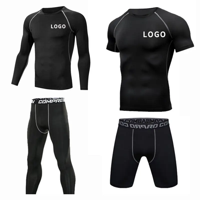 Rashguard de compressão para esportes, camisa impressa de compressão para surf, manga longa, logotipo personalizado, proteção masculina