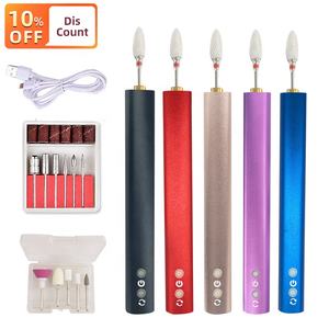 Outil de <span class=keywords><strong>manucure</strong></span> et de nail art portable pour la maison, mini perceuse à ongles électrique en céramique, stylo de polissage des ongles rechargeable par USB - Product Image 4