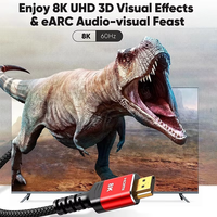 Xput Red Premium HDMI 2.1 Kabel, Ultra High Speed, Unterstützt 8K 60Hz Ultra HD Video, Mehrere Längen 0,5M-5M