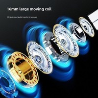 Écouteurs intra-auriculaires mono de qualité supérieure avec suppression du bruit ENC, contrôle tactile, son Hi-Fi, puce 5.3, transducteur 16mm, LED, faible consommation