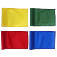 Supports de drapeaux de mini-golf en fibre de verre de 90 cm, 2 sections, pour putting green, avec porte-drapeaux et porte-coupes pour jardin