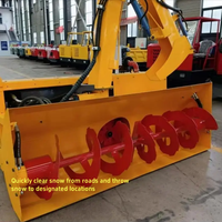 Grande souffleuse à neige avec équipement de déneigement routier hivernal auto-alimenté, souffleuse à neige montée sur véhicule