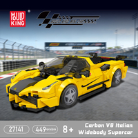 Mould King 27141 Supercar italienne à carrosserie large en fibre de carbone V8, Blocs de construction de voiture de course 8 Grid, Kits de briques de montage DIY pour garçon