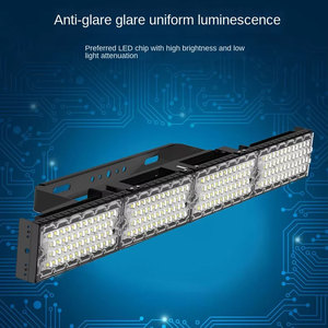 ไฟสนามแพเดิล LED แบบเส้นตรง ป้องกันแสงสะท้อน ระดับมืออาชีพ สำหรับสนามกีฬากลางแจ้ง ไฟสปอร์ตไลท์สำหรับสนามเทนนิสและพิคเคิลบอล - Product Image 1