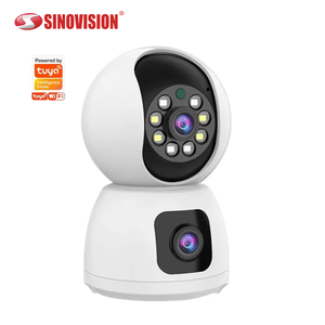 Cámara PTZ WiFi Interior de Doble Lente de 4MP con Visión Nocturna y Rotación Automática de 360° °   <span class=keywords><strong>Seguridad</strong></span> para el Hogar con CMOS, Compatible con Almacenamiento de Datos en Memoria/SD/Nube - Product Image 1