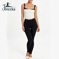 Nouveaux ensembles de vêtements de yoga et de fitness, veste à patchwork de couleurs contrastées, pantalon de sport, vêtements de sport pour femmes, vêtements de sport pour la salle de sport
