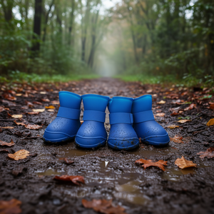 Zapatos para Perro de Goma con Protección Elástica, Tallas Extra Pequeña, Pequeña, Mediana y Grande, para Todas las Estaciones, Ropa para Mascotas, Estilo Simple y Casual - Product Image 2