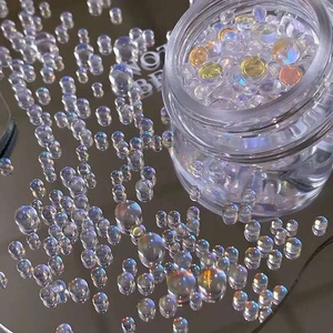 Escamas Transparentes Aurora Putone, Material para Decoración de Uñas, Escamas de Sirena 3D Coloridas en Forma de Media Luna, Tono Wutong - Product Image 2