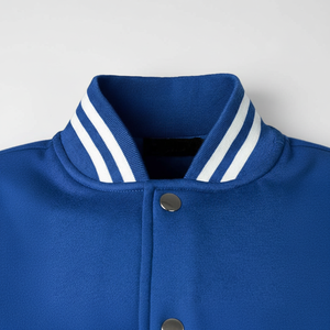 Vestes de baseball à col montant et à manches longues en laine de qualité supérieure pour hommes, vêtements à boutons personnalisés, tissu bon marché et à l'état neuf - Product Image 1