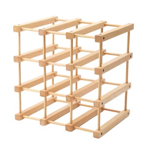 Wooden Wine Rack 4 Layers Solid Wood <b>Desktop</b> Display Rack For Home Living Room - Product Image 5